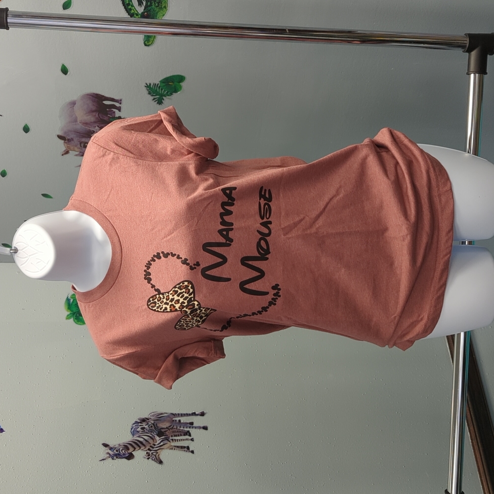 Mauve Cheetah Mama Mouse Shirt, Disney Shirt